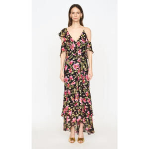 Christy Lynn Crinkle Silk Anabelle Dress, $795 NWT, Size 0, 75% Off! #1111